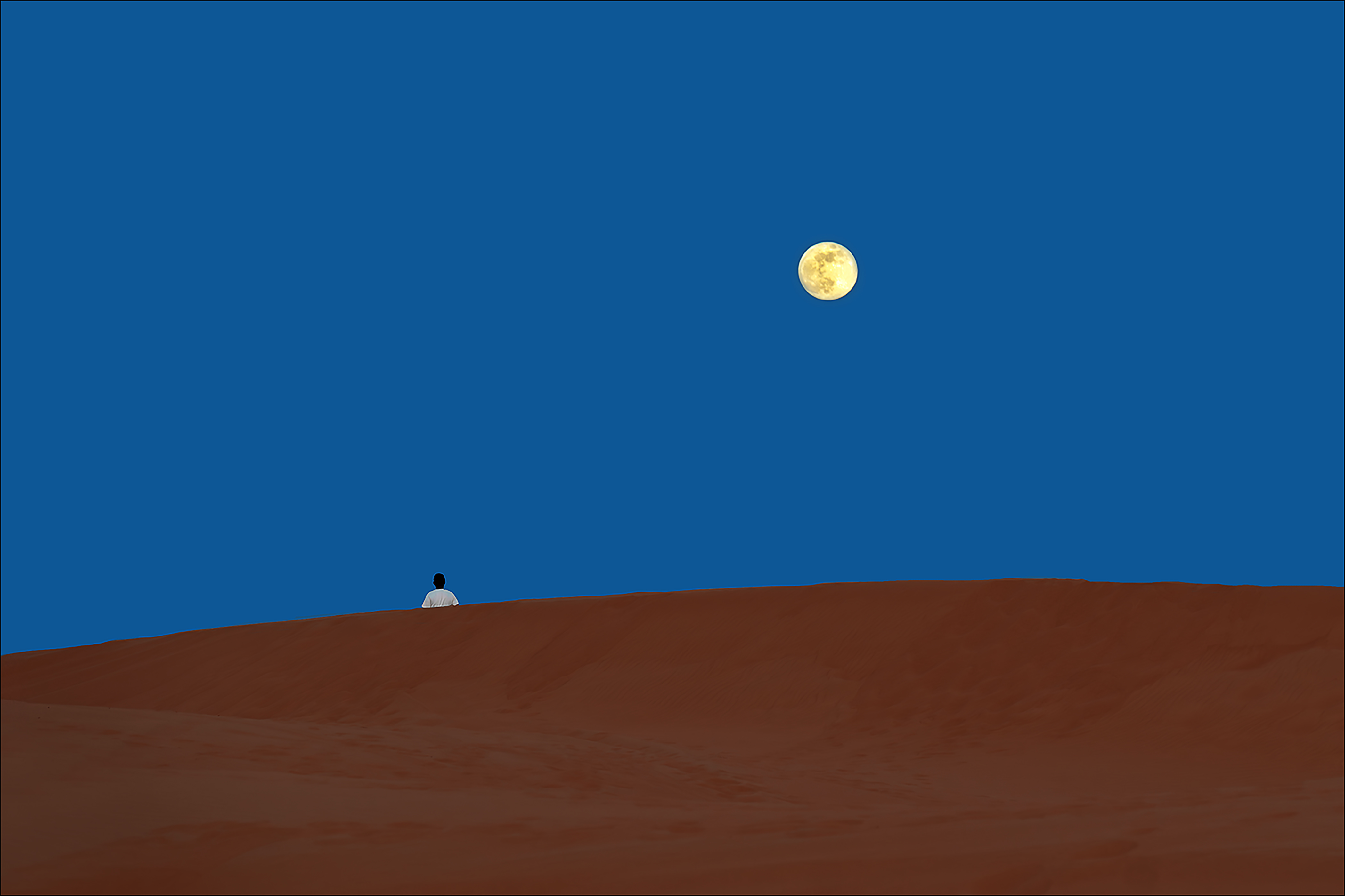 Der Mond, die Wüste und ich